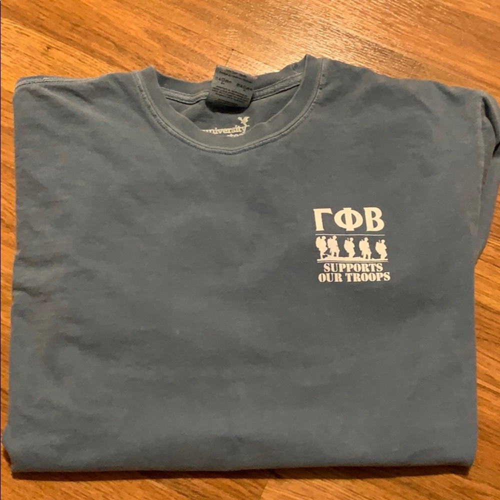 Medium Gamma Phi Long Sleeve Supports our Troops